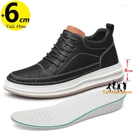 Casual schoenen Lift Sneakers Man Lift Hoogte toename voor mannen Insole 6 cm Sports Leisure