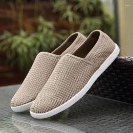 Chaussures décontractées Linn Breatte Flats Mens Toine Mandis Fashion Men de mode Fisherman Driving Footwear White