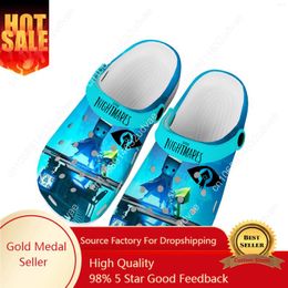 Casual schoenen Little Nightmares Game Cartoon film Home Clogs Custom Water Mens Dames Tiener Shoe Garden Clog Beach Hole Slippers