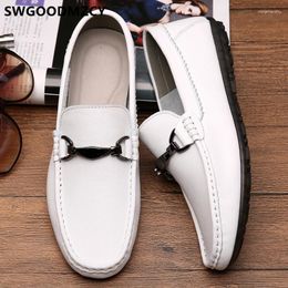 Casual schoenen Loafers rijden man leer echte heren sapato sociale masculino chaussures homme luxe tub