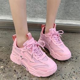 Chaussures décontractées belles roses grosses baskets femmes 2024 semelle épaisse filles Sport vert mode papa chaussures femme blanc noir