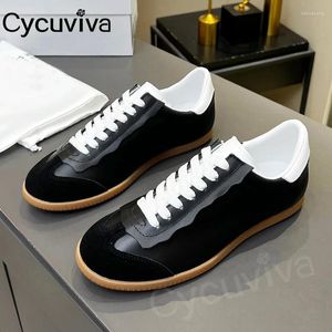 Casual schoenen Lover's Brand Ladies Oxfords Color Blocking Leather Sneakers Dames Mannen Flat Heel Vulkanised Zapatos Para Mujer