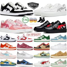 Zapatos de diseñador Bapestar Sk8 STA Bapestases Sneakers Línea negra Camor Combo Pink Blue Rojo Red Green Camuflaje Camuflaje Skate Nostálgico Hombre para hombres