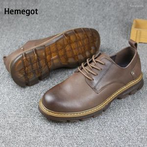 Chaussures décontractées basses en cuir authentique en cuir masculin de vache de vache semelle douce surface douce de style britannique mâle mâle