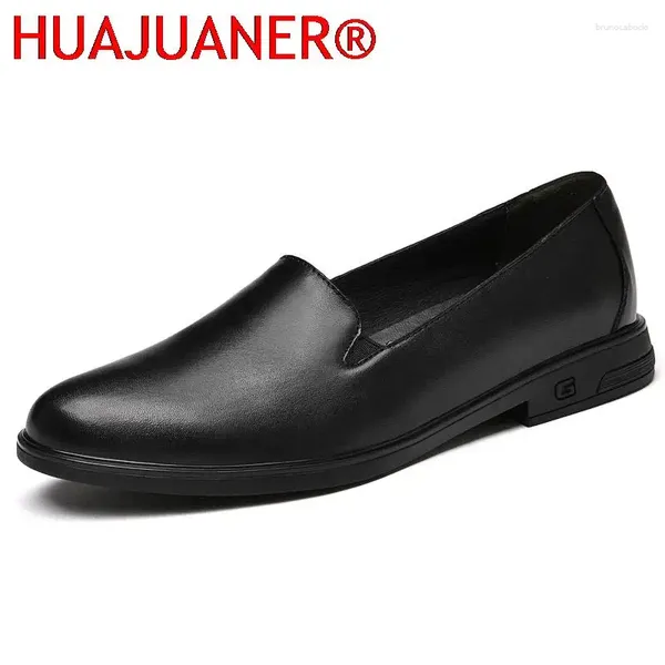 Zapatos casuales de mocasines de lujo hombres grandes talla 37-47 mocasines de cuero genuino hombre transpirable conduciendo un bote perezoso bajo