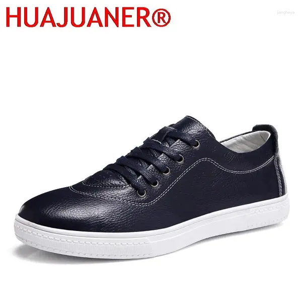 Chaussures décontractées luxe hommes en cuir italien hommes baskets créateur de mode classique pour skateboard mâle