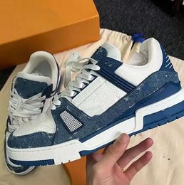 casual schoenen Luxe trainer sneakers modemerk heren Designer schoenen Echt lederen sneaker laag platform damestrainers Casual schoenen met reliëf