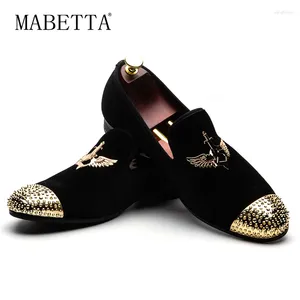 Chaussures décontractées Mabetta Fashion Marque pour hommes Faceurs en cuir à la main