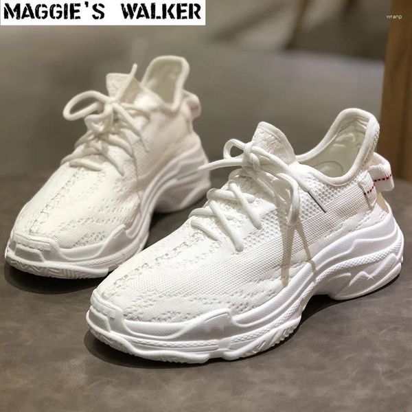 Chaussures décontractées Maggie's Walker Fashion Fashion Spring Mesh Mesh solide Summer Outdoor Sneaker Taille 35-39