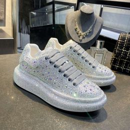 Chaussures décontractées makunda diamant complet petit blanc épaisse seme