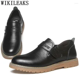 Casual schoenen man leer echte heren zwart luxe mode sapato masculino oxford zapatos para hombre 2024