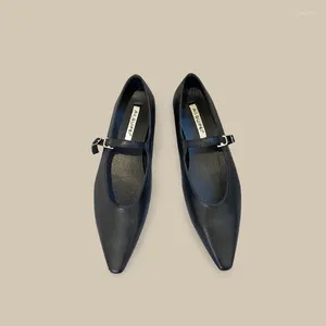 Chaussures décontractées Mary Jane pour les femmes |Plats en cuir carré pour femmes