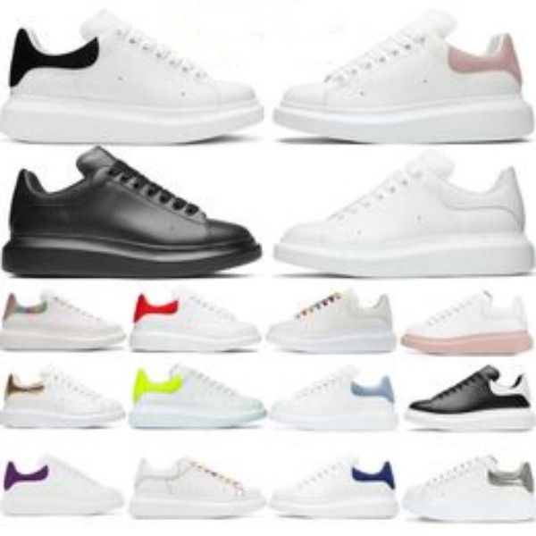 Baskets de chaussures décontractées Designer de plate-forme plate pour femmes Surdimensionné Blanc Noir Cuir Luxe Velours Daim Hommes Designer Femme chaussure hommes designer sneaker velours daim