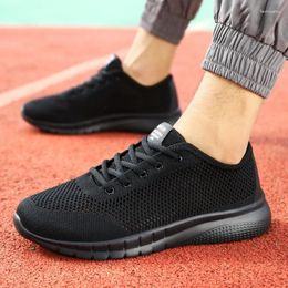 Casual Schoenen Heren 2024 Hoge Kwaliteit Veterschoenen Heren Vulcaniseer Lente Effen Platform Netto Raster Ademend Sport