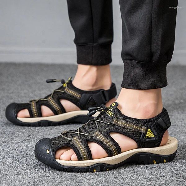 Zapatos informales para Hombre, Sandalias de verano 2024 para Hombre, Sandalias de talla grande a la moda para zapatillas de deporte, zapatillas de agua para playa al aire libre, Sandalias para Hombre