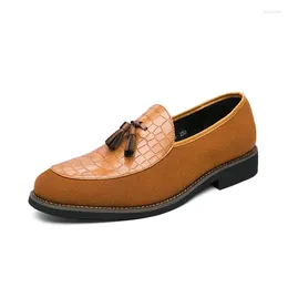 Casual schoenen heren zwart krokodil patroon jurk klassieke mode loafers trend all-match alledaagse comfortabele comfortabel