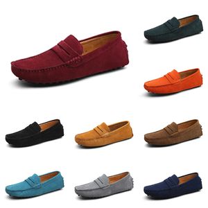 Chaussures de sport hommes noir marron rouge orange vert foncé bleu gris baskets pour hommes baskets de sport de plein air color53