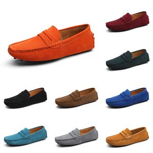 Chaussures de sport hommes noir marron rouge orange vert foncé bleu gris baskets pour hommes baskets de sport de plein air color79