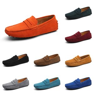 Chaussures de sport hommes noir marron rouge orange vert foncé bleu gris baskets pour hommes baskets de sport de plein air color117