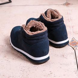 Casual schoenen Men Boots 's Winter Fashion Snow Plus Size Sneakers Enkle Black Blue Footwe