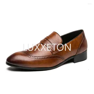 Chaussures décontractées Hommes Brogues Black Locs Slip sur les chaussures mâles Adulto Driving Moccasin Softs confortable baskets Flats