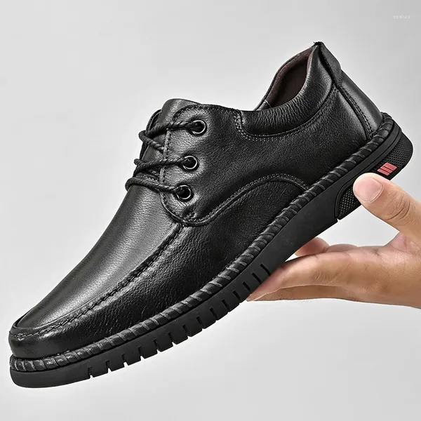 Chaussures décontractées hommes Habille à lacets Up Omber Geatine Leather Luxury Fashion Groom Wedding Party Italien Oxford
