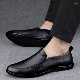 Chaussures décontractées hommes Laofers mode Penny mocassins sans lacet robe en cuir richelieu mocassins conduite