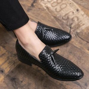 Casual schoenen Men Lederen Loafers Ademend mocassins Boat Slip op klassiek rijden Outdoor Fashion Tassel Heren Flats Big Size 48