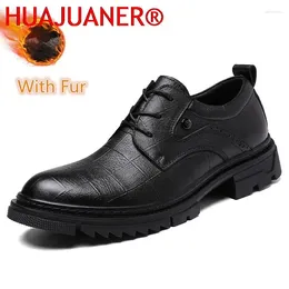 Casual schoenen Men Leather Soft Sole veelzijdige zakelijke veter, lichtgewicht ademende stijl voor loafers buiten rijden