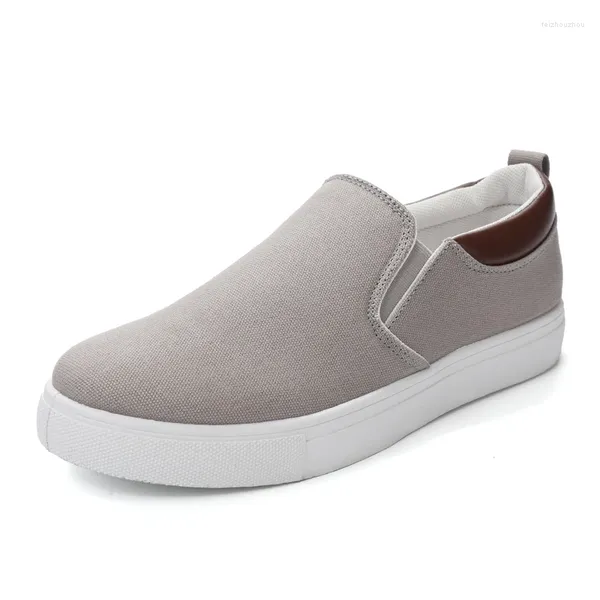 Chaussures décontractées hommes toile mode casual hommes vulcanisés baskets sans lacet Plimsoll hommes formateurs tendance été en plein air mocassins chaussure