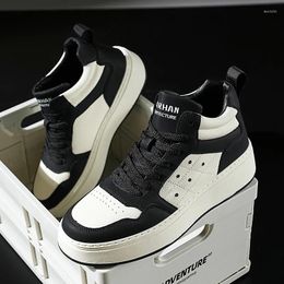 Chaussures décontractées pour hommes Haut-haut Houstable Sneakers sans glissement léger confort