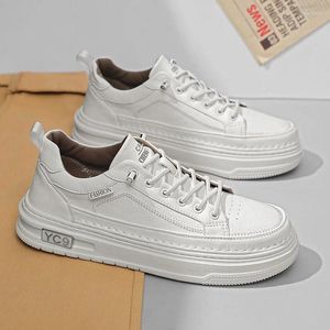 Vrijetijdsschoenen Heren Causale Lage Top Wit Ademend Lichtgewicht Antislip Sneakers Comfort Fit Wandelen Voor Mannen