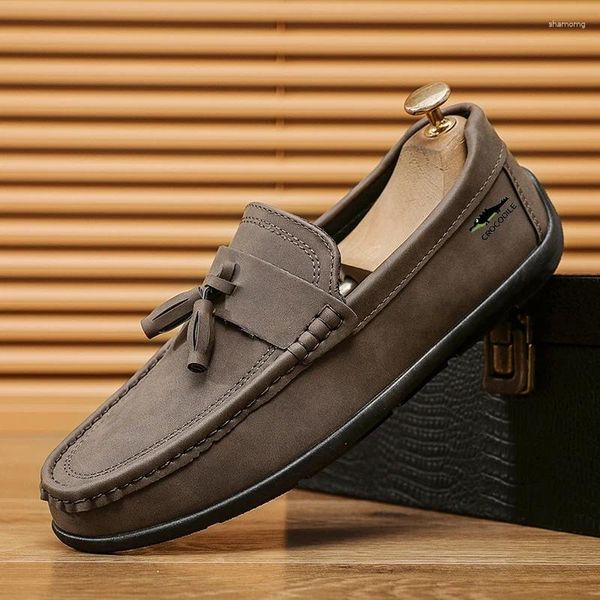 Chaussures décontractées Classic Classic Confortable Breffeurs Breatch pour hommes Crocodile plus taille 45