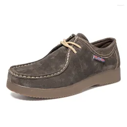 Chaussures décontractées hommes vache daim femmes à lacets en cuir Cargo printemps travail en plein air baskets rétro marque bottes de créateur