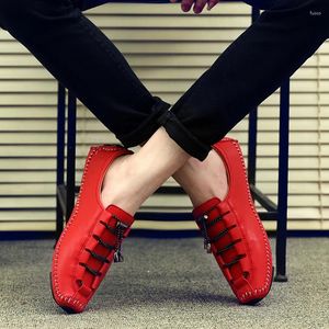 Chaussures décontractées pour hommes à moitié pantoufles de mode Muller en cuir à glissière