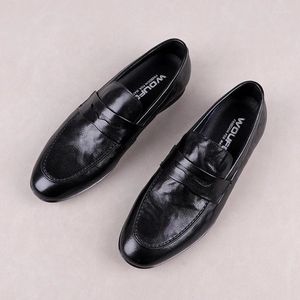 Chaussures décontractées Couverture de pied de style entreprise en cuir masculin