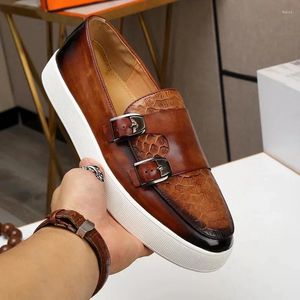 Chaussures décontractées Fashion de haute qualité Men de haute qualité Men de cuir rétros