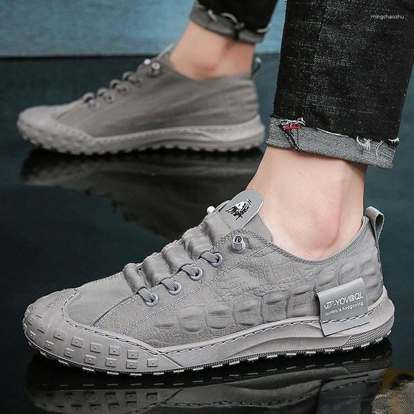 Zapatos casuales tela de hielo masculina vieja tendencia de zapatos beijing hombres transpirables zapatillas de deporte resistente anti-slip calzado masculino plano