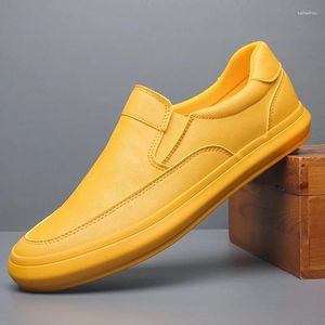 Chaussures décontractées Cuir masculin pour le printemps imperméable travail de luxe de luxe Sneakers pour hommes pour hommes
