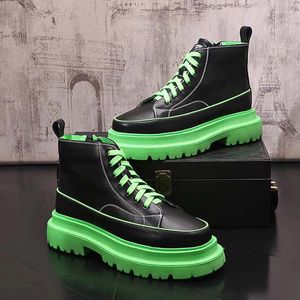 Chaussures décontractées en cuir masculin Knight's Boots Haulten Mocasins Men Flats Brand Spring Fashion Sneakers