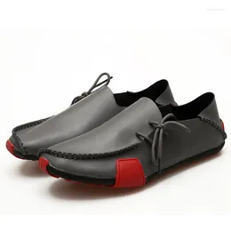 Casual schoenen heren vrijetijds mocassins loafers volwassen mannen ademende schoeisel mannelijke hoogwaardige lage top slip-on schoen