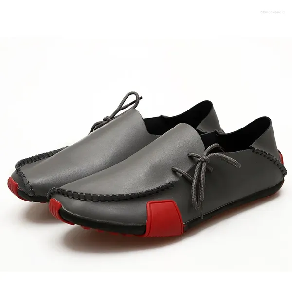 Zapatos casuales de ocio masculinos mocasins mocases hombres adultos calzado transpirable macho de alta calidad baja slip-on sail