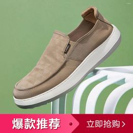 Chaussures décontractées pour hommes, couvre-chaussures légères, baskets tendance, Style collégial, étriers paresseux d'un pied