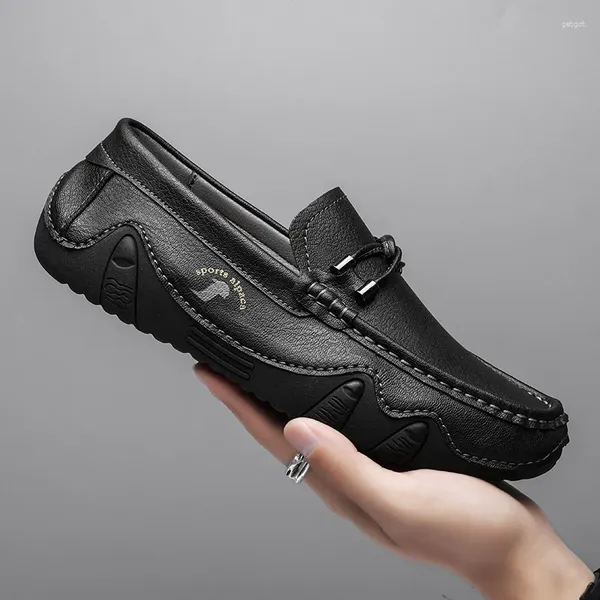 Zapatos casuales mocasines para hombres primavera trabajo al aire libre clásico slip-on para hombres zapatillas de alta calidad zapatillas conduciendo conduciendo