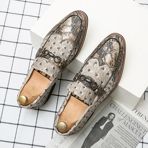 Zapatos informales, mocasines formales de lujo para hombre, mocasines planos sin cordones marrones hechos a mano para conducir en negocios, mocasines de fiesta para boda para hombre