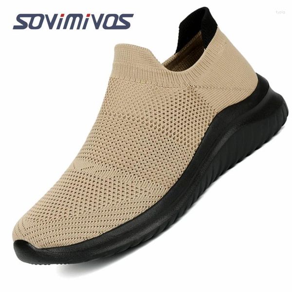 Zapatos informales de malla para hombre, mocasines para caminar, espuma viscoelástica, soporte para arco, resistente al trabajo, zapatillas de tenis para mujer