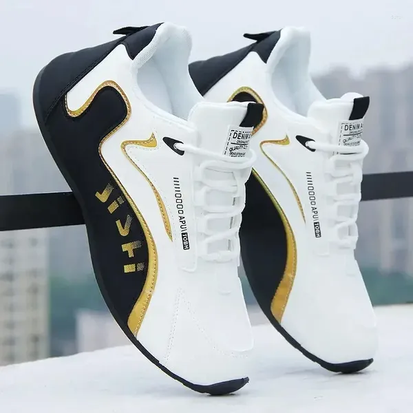 Chaussures décontractées pour les baskets imperméables en cuir PU masculin Sports Mentiers Léger respirant plat Tenis Tenis Zapatillas Hombre