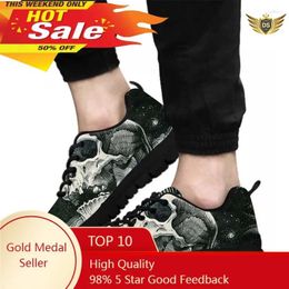 Chaussures décontractées baskets masculines Houstable Cool Skull Patterns