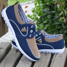 Casual schoenen heren sport platte canvas schoen comfortabel in de lente zomer sneakers zacht groot formaat 2024