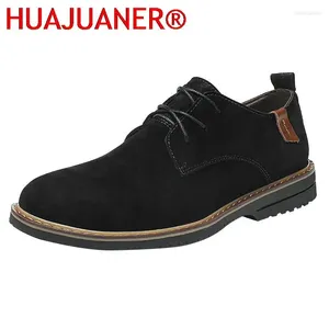 Zapatos casuales de gamuza para hombres Oxford Mens Dress Formal Business Lace-up Minimalista para hombres de moda Mande